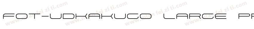 FOT-UDKakugo Large Pr6N字体转换